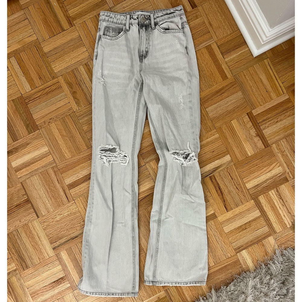 Light grey washed jeans